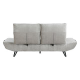 Sofa With Power Adjustable Seat Depth And Manual Headrests