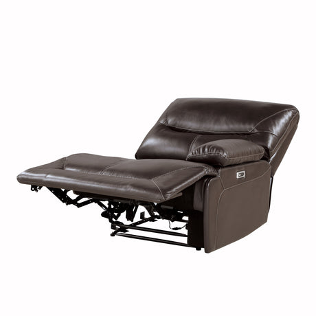 Dyersburg Brown Power Right Side Reclining Chair With Usb Port