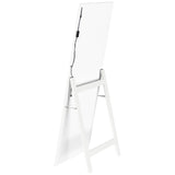 Windrose 28 x 67 Inch Tempered LED Standing Mirror White