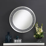 Lixue Round Wall Mirror With Led Lighting Silver