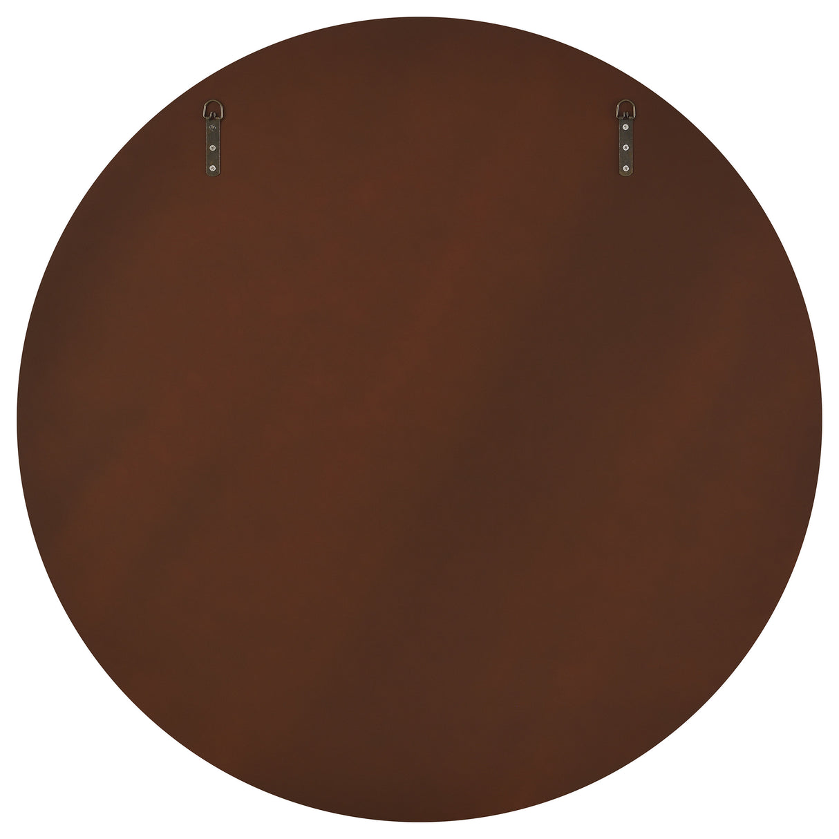 Dexter 40 x 40 Inch Round Reeding Frame Wall Mirror Brown