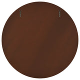 Dexter 40 x 40 Inch Round Reeding Frame Wall Mirror Brown