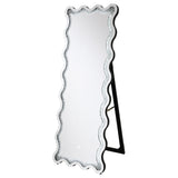 Brixey 24 x 63 Inch LED Lighting Standing Floor Mirror Black