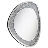 Mirage Acrylic Crystals Inlay Wall Mirror With Led Lights