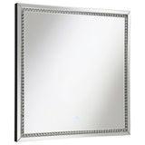 Noelle Square Wall Mirror With Led Lights