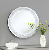 Landar Round Wall Mirror Silver