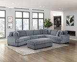 5-Piece Sectional With Left Cuddler And Ottoman