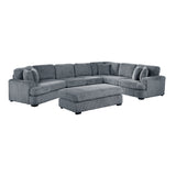 5-Piece Sectional With Left Cuddler And Ottoman