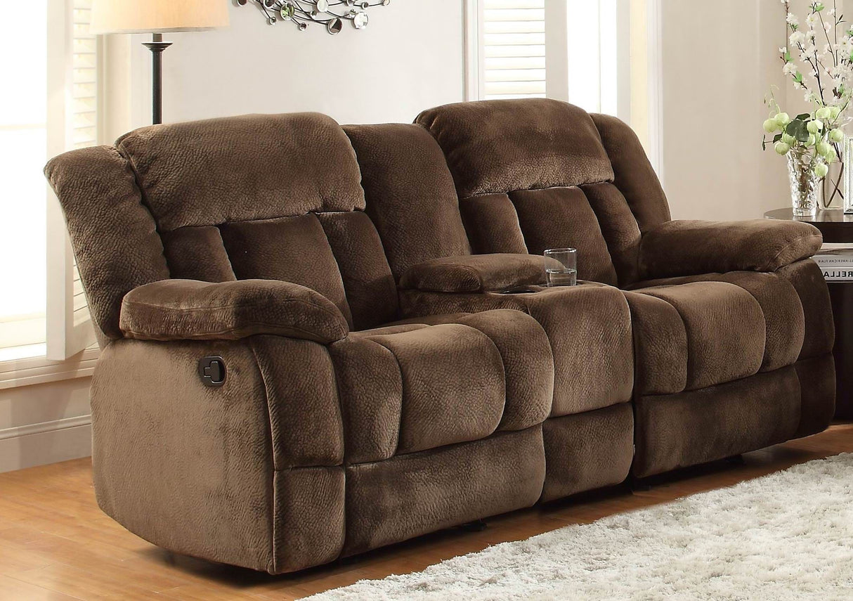 Laurelton Chocolate Double Reclining Living Room Set