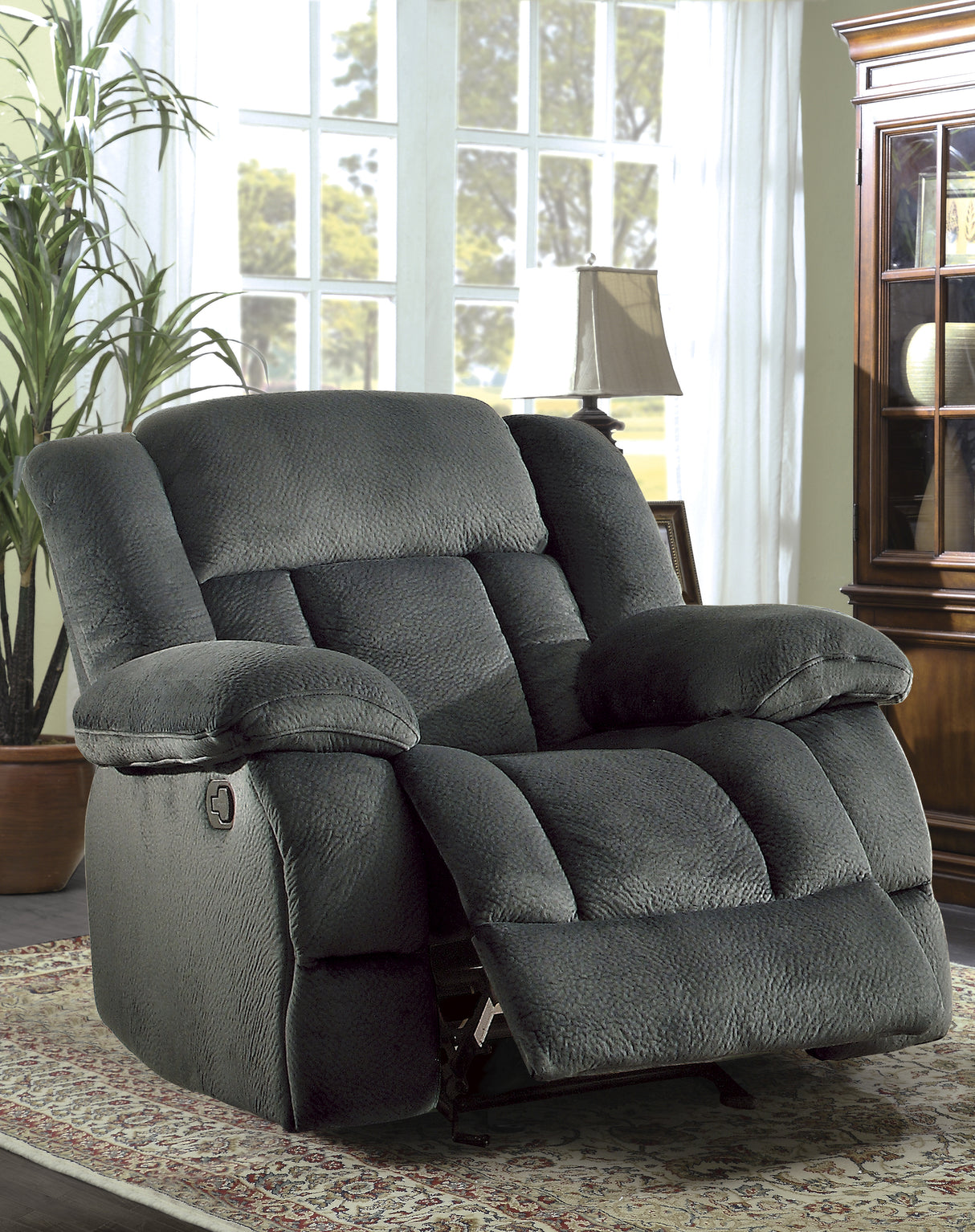 Laurelton Gray Glider Reclining Chair