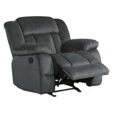 Laurelton Gray Glider Reclining Chair