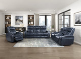 Keziah Power Double Reclining Sofa With Headrests And Storage Arms