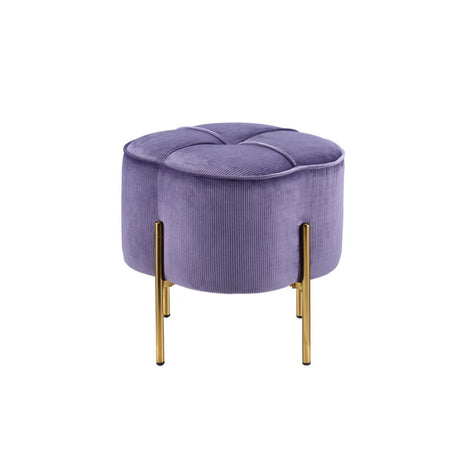 Bergia Lavender Velvet Ottoman