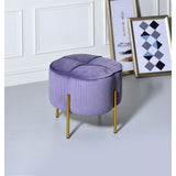 Bergia Lavender Velvet Ottoman