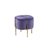 Bergia Lavender Velvet Ottoman