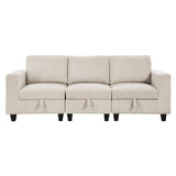 Walterboro Sofa With Storage, Storage Pouches And Charging Ports