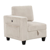 Walterboro Sofa With Storage, Storage Pouches And Charging Ports