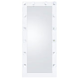 Zayan Mirror 32 X 71 Inch Floor Led Lighting White Gloss