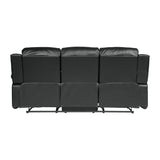 Cranley Black Double Reclining Sofa