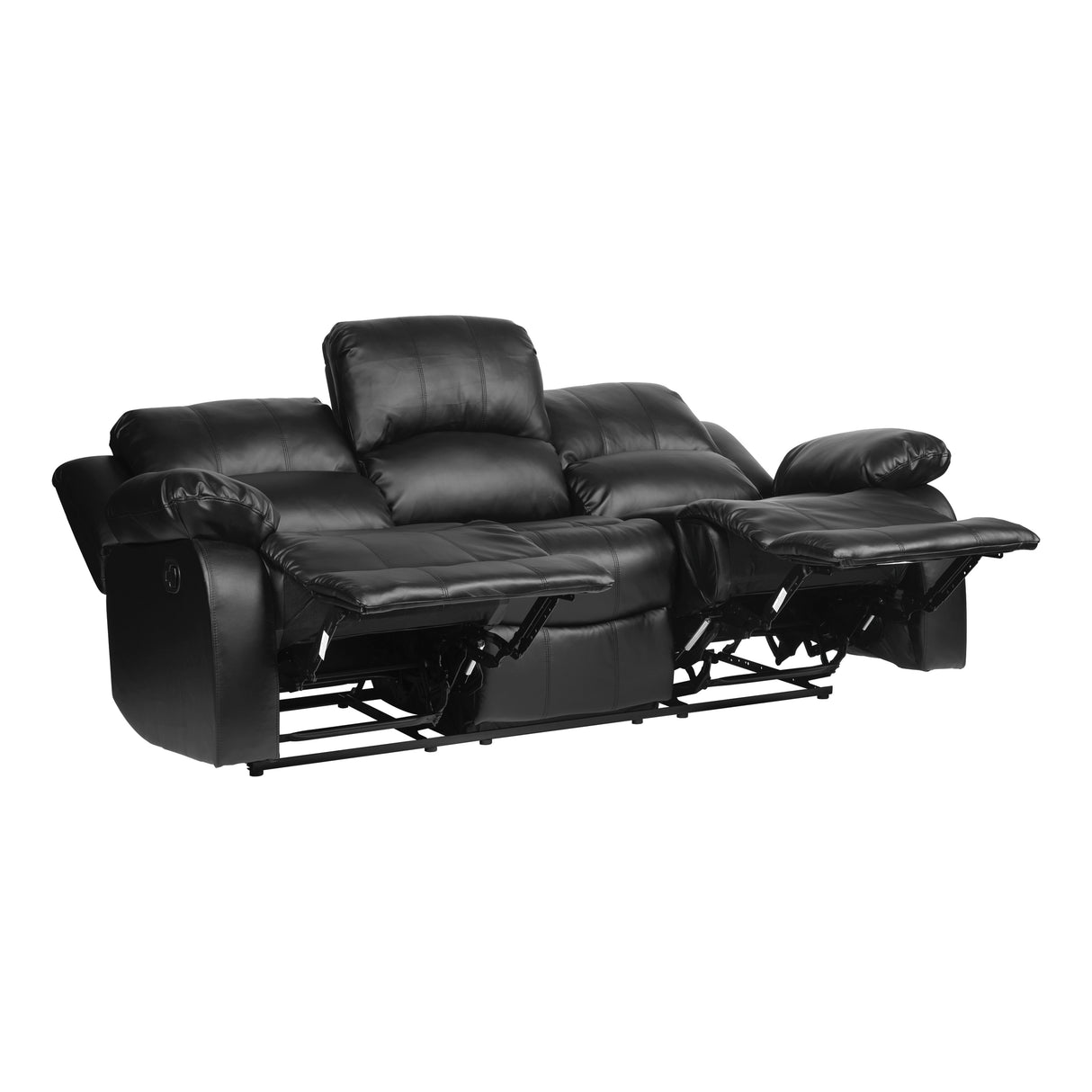 Cranley Black Double Reclining Sofa