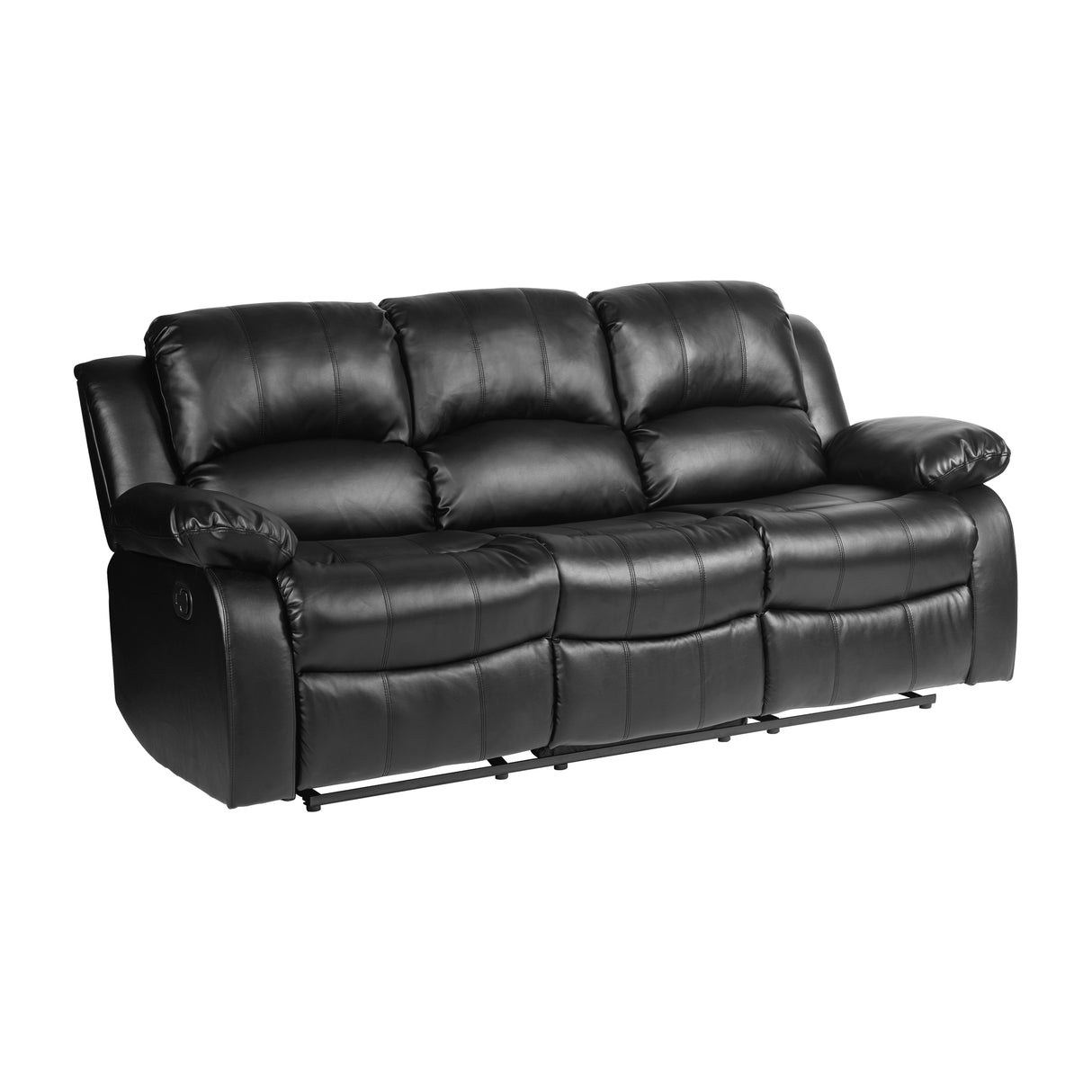 Cranley Black Double Reclining Sofa