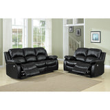 Cranley Black Double Reclining Love Seat