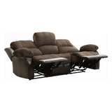 Cranley Dark Brown Double Reclining Sofa