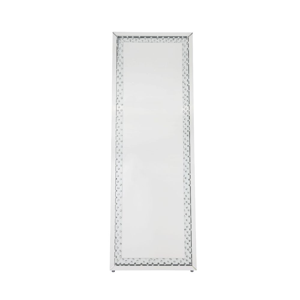 Nysa Mirrored & Faux Crystals Accent Mirror