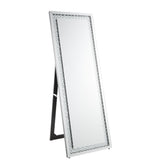 Nysa Mirrored & Faux Crystals Accent Mirror