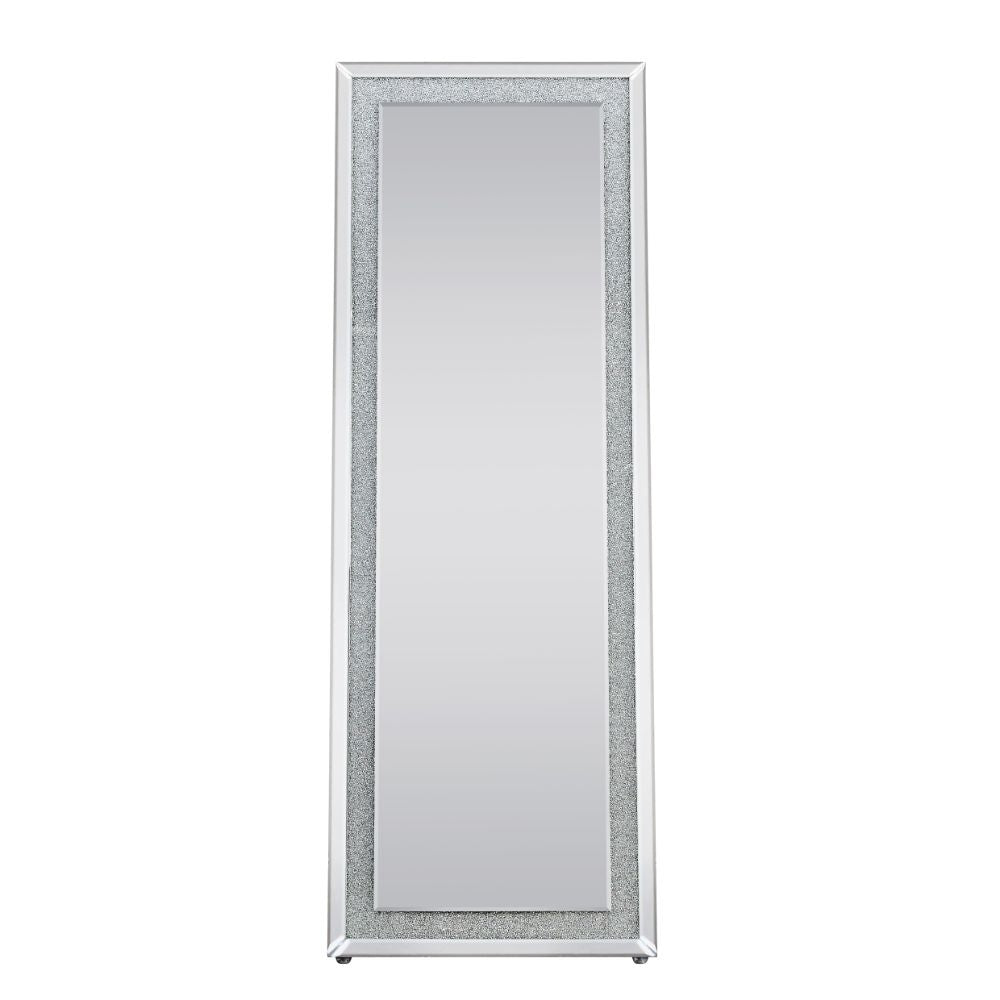 Nowles Mirrored, Faux Diamonds Accent Mirror