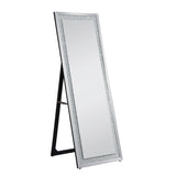 Nowles Mirrored, Faux Diamonds Accent Mirror