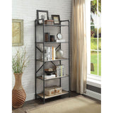 Itzel Antique Oak & Sandy Gray Finish Bookshelf