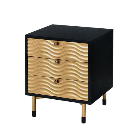 Alston Black & Champagne Finish Accent Table