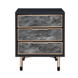 Arbyrd Black & Champagne Finish Accent Table