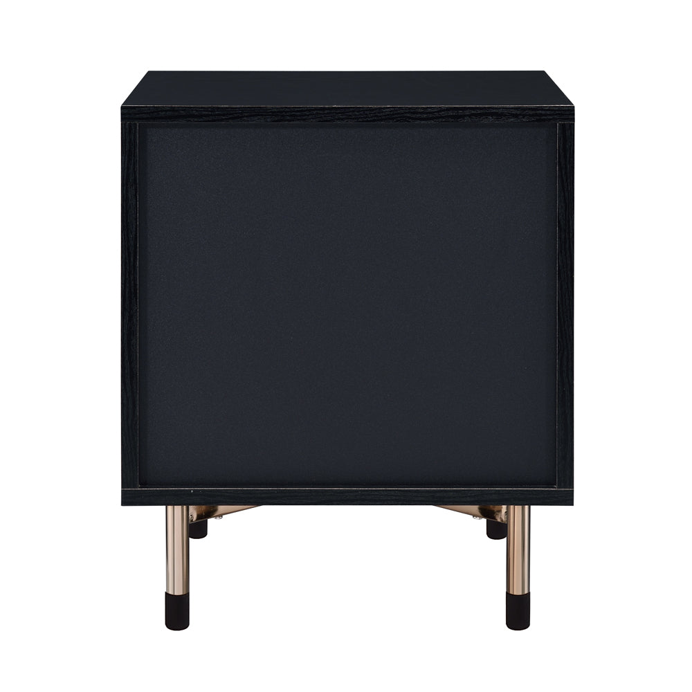 Arbyrd Black & Champagne Finish Accent Table