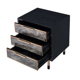 Arbyrd Black & Champagne Finish Accent Table