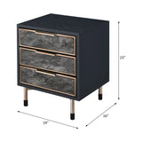 Arbyrd Black & Champagne Finish Accent Table