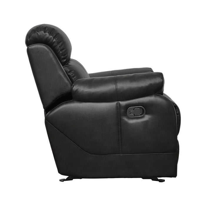 Marille Black Bonded Leather Reclining Chair