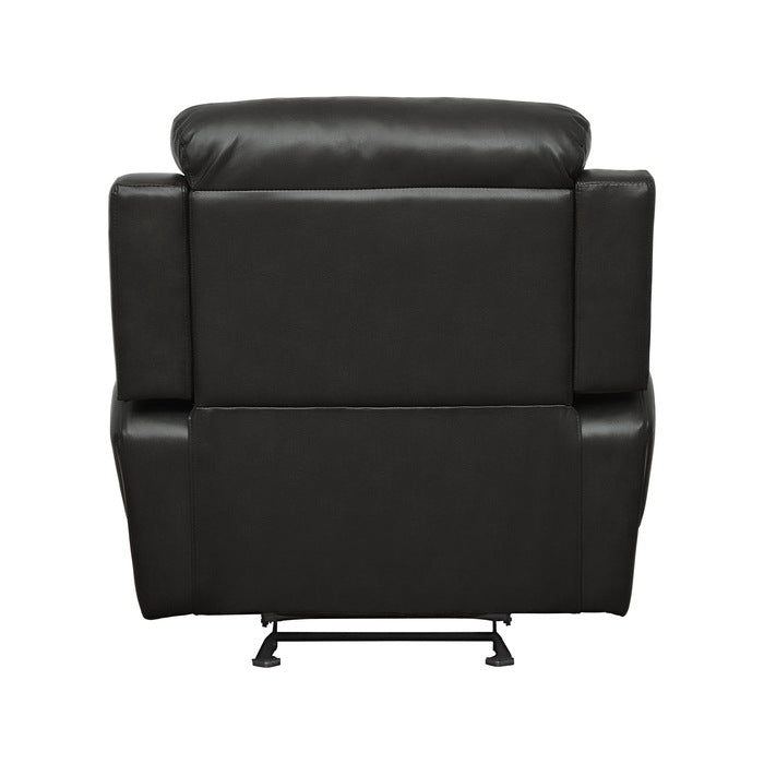 Marille Black Bonded Leather Reclining Chair