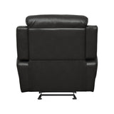 Marille Black Bonded Leather Reclining Chair