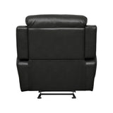 Marille Black Bonded Leather Reclining Chair