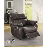 Marille Brown Bonded Leather Reclining Chair