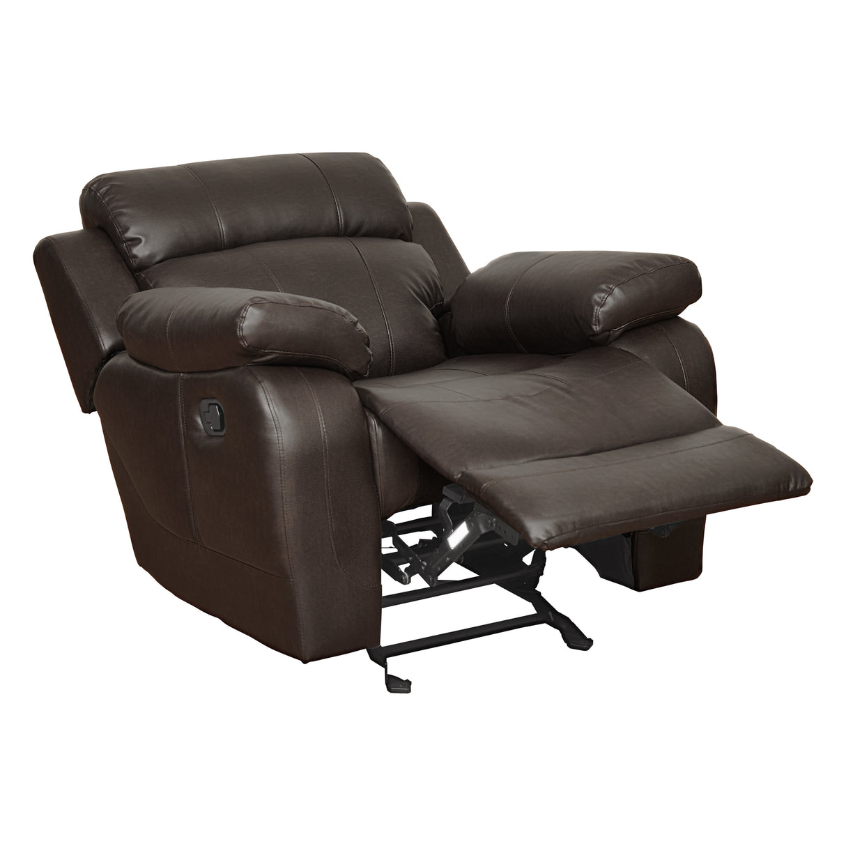 Marille Brown Bonded Leather Reclining Chair