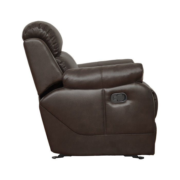 Marille Brown Bonded Leather Reclining Chair