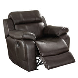 Marille Brown Bonded Leather Reclining Chair