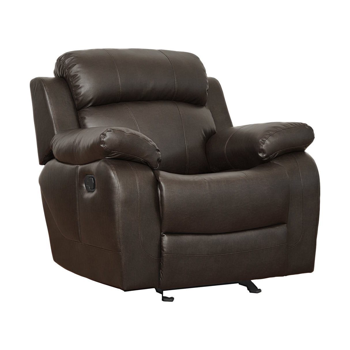 Marille Brown Bonded Leather Reclining Chair