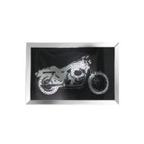 Nevina Mirrored & Faux Crystal Motor Wall Art