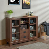 Dubbs Walnut Finish Cabinet