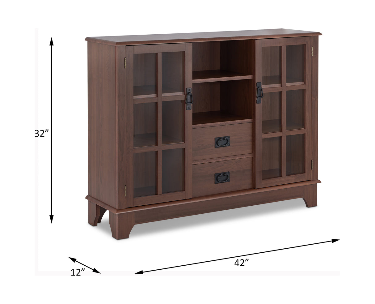 Dubbs Walnut Finish Cabinet