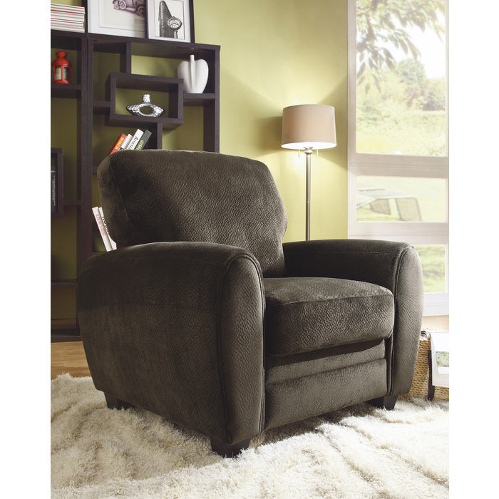 Rubin Chocolate Faux Leather Chair